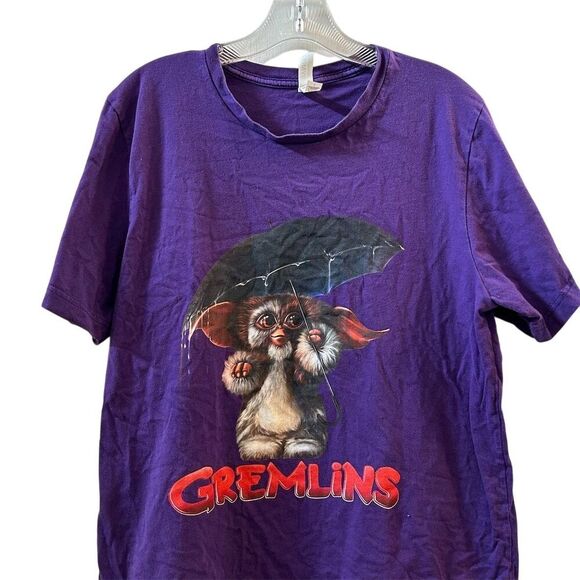 Bella + Canvas Men's Purple Gremlins Graphic T-Shirt Size L Short Sleeve - Picture 5 of 15